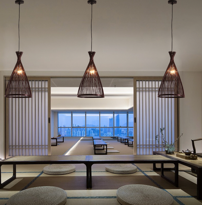 Elísabet Bamboo Chandelier - Arctic Lounge