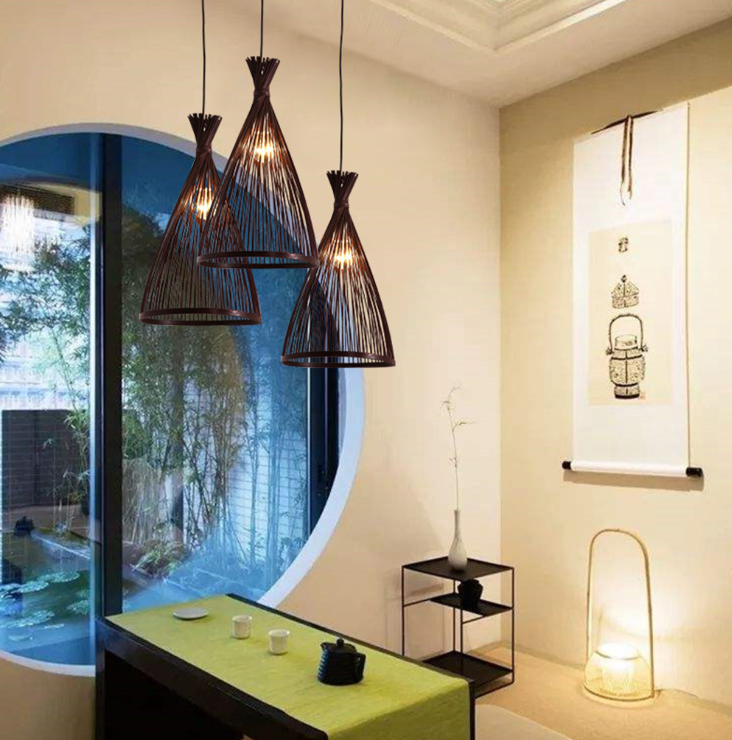 Elísabet Bamboo Chandelier - Arctic Lounge