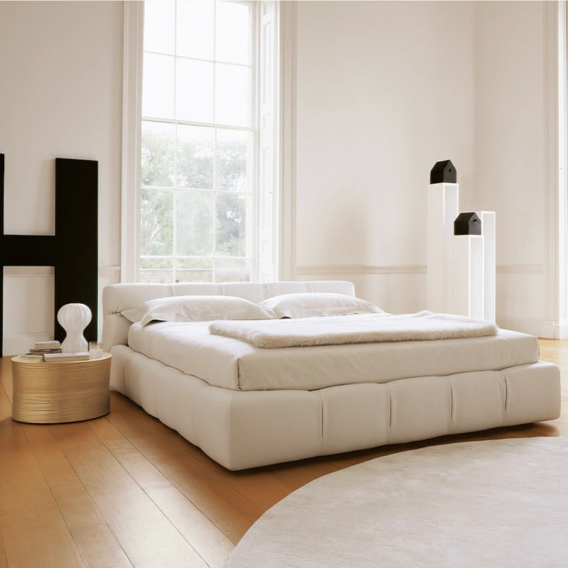 Balbine Leather Bed - Arctic Lounge