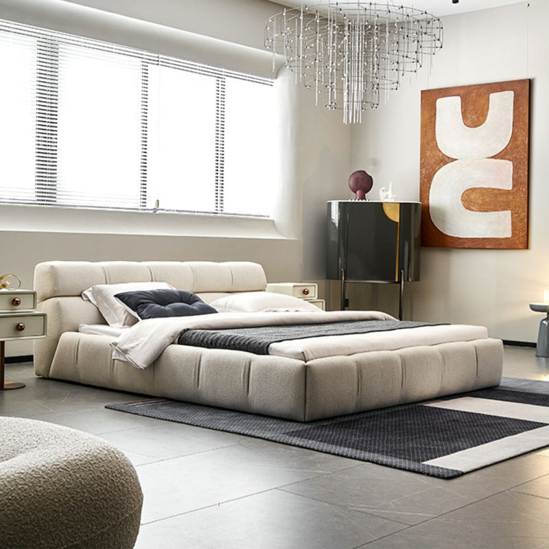 Balbine Leather Bed - Arctic Lounge