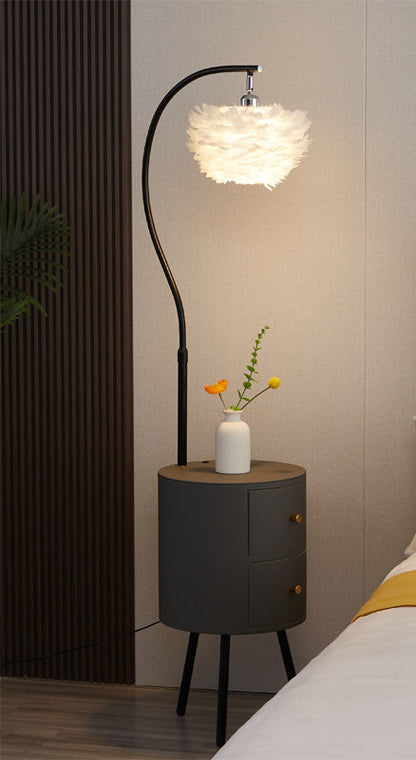 Þórunn Night Stand with Lamp