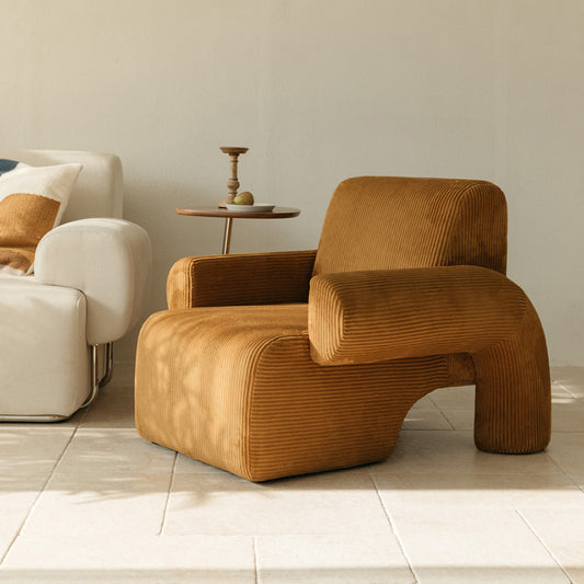 Mid Century Style Modern Brown Armchair