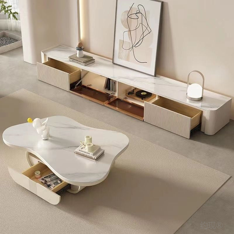 Ellinor Cloudy Coffee Table with Drawer
