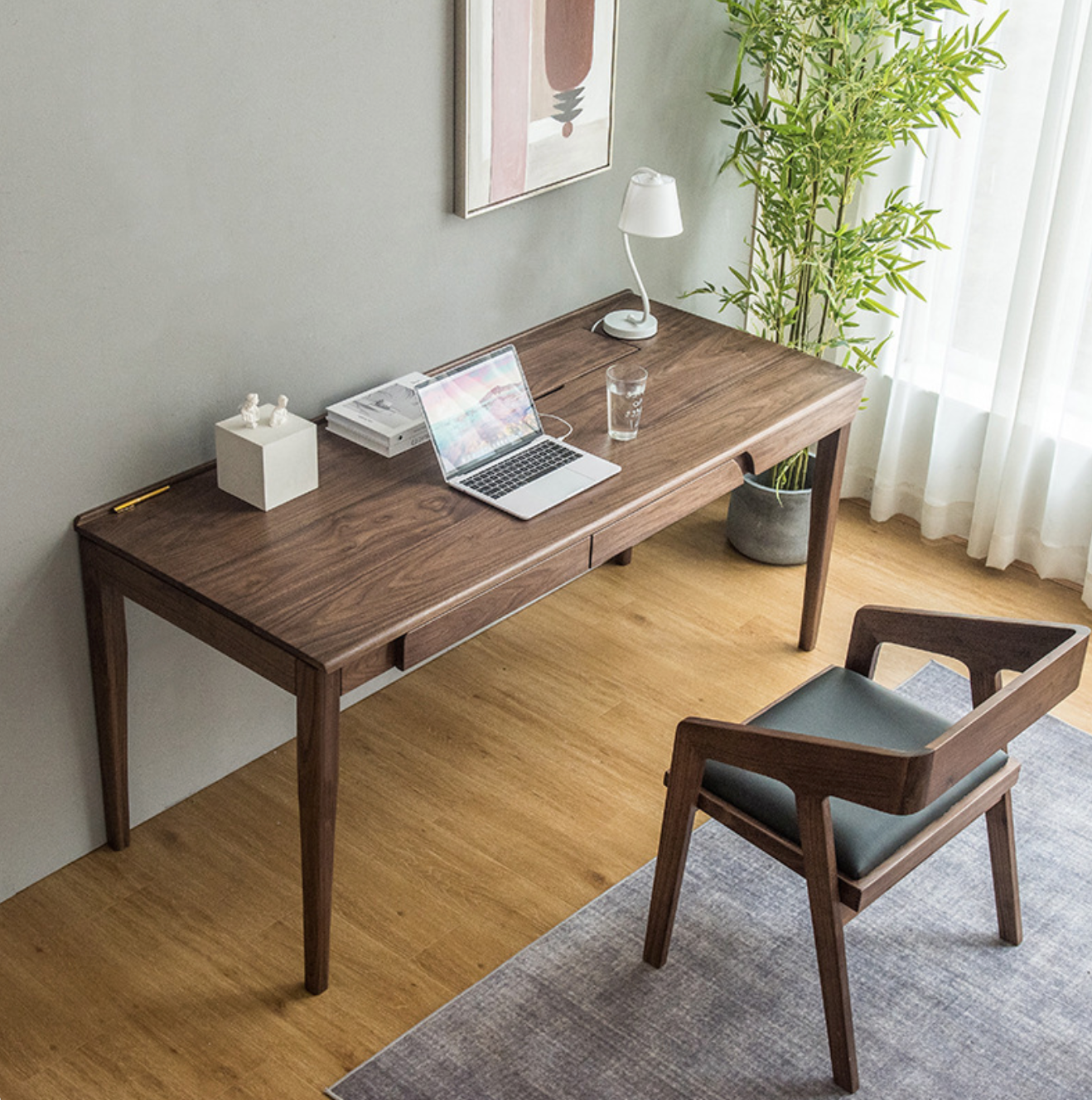 Halldóra Walnut Work Desk - Arctic Lounge