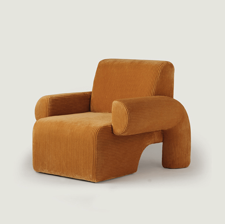Mid Century Style Modern Orange Armchair